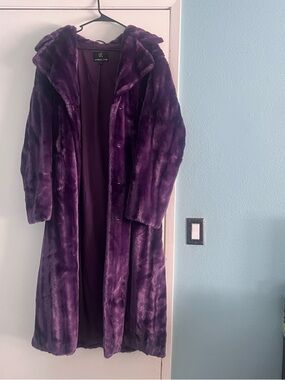 Unreal Fur Faux Fur Underground Coat Purple Violet